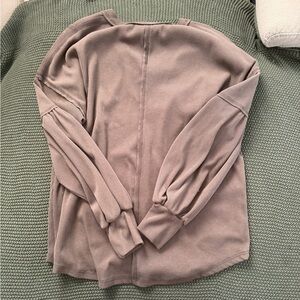 Brown Women's V-Neck Top